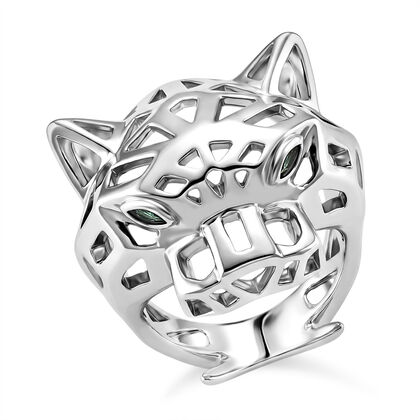 Gr&uuml;ner Zirkonia Ring Nickelfreies Messing (Gr&ouml;&szlig;e 17.00)