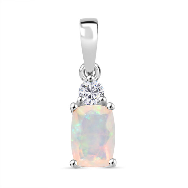 D'Joy AA nat&uuml;rliches, &auml;thiopisches Welo Opal und Zirkon Schmuckset, 925 Silber rhodiniert - 2,13 ct. image number 7