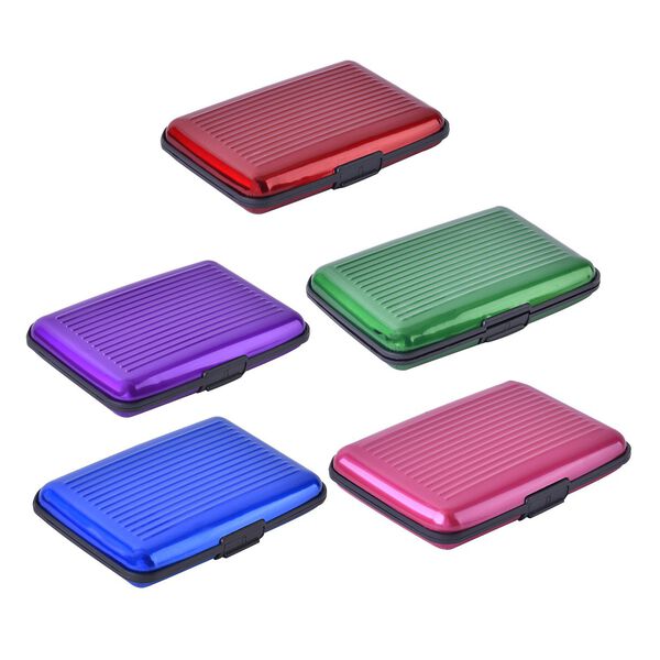 5er Set - RFID gesch&uuml;tzte Aluminium-Kartenh&uuml;llen, einfarbig image number 8