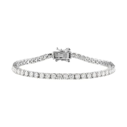 EF Moissanit Armband ca. 19 cm 925 Silber platiniert ca. 5,78 ct. image number 0