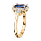 AA Tansanit and Diamant ring- 2,07 ct. image number 4