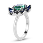 Pfau Triplett Quarz-Ring, 925 Silber platiniert  ca. 1,31 ct image number 3