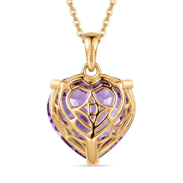 D'Joy AA Rose De France Amethyst Anh&auml;nger mit 50cm Kette - 9,60 ct. image number 4