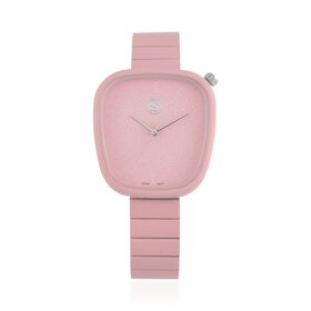 Strada - Japanisches Uhrwerk, Edelstahl-Zifferblatt & Metall-Armband, 23 cm, rosa