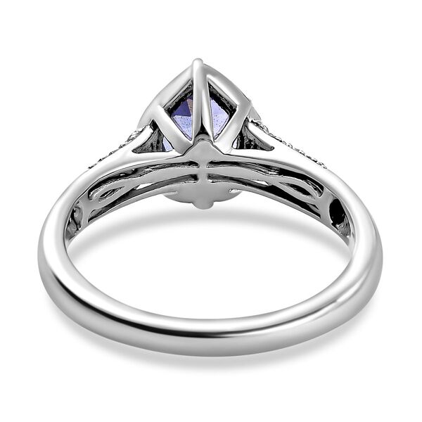 AA Tansanit und Zirkon Ring - 1.34 ct. image number 6