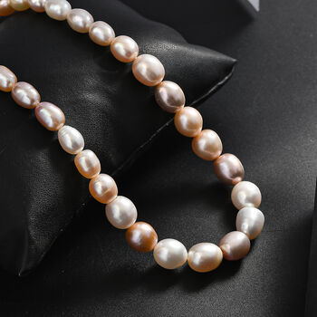 Mehrfarbige S&uuml;&szlig;wasser Perle Halskette, 45 cm