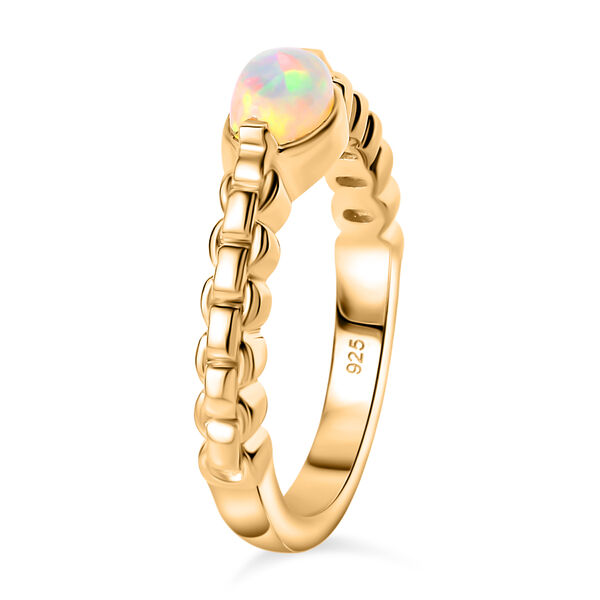 AA natürlicher äthiopischer Welo Opal-Ring- 0,33 ct. image number 6