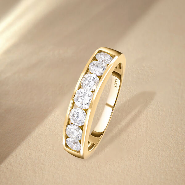 LUXURIANT IGI zertifizierter SI-GH Labor Diamant Ring in 585 Gelbgold - 1,50 ct. image number 8