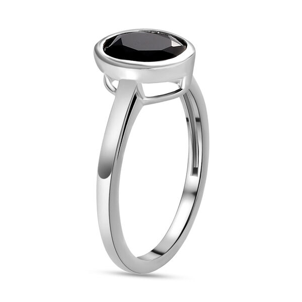 Schwarzer Spinell Ring, 925 Silber (Gr&ouml;&szlig;e 16.00) ca. 1,62 ct image number 5