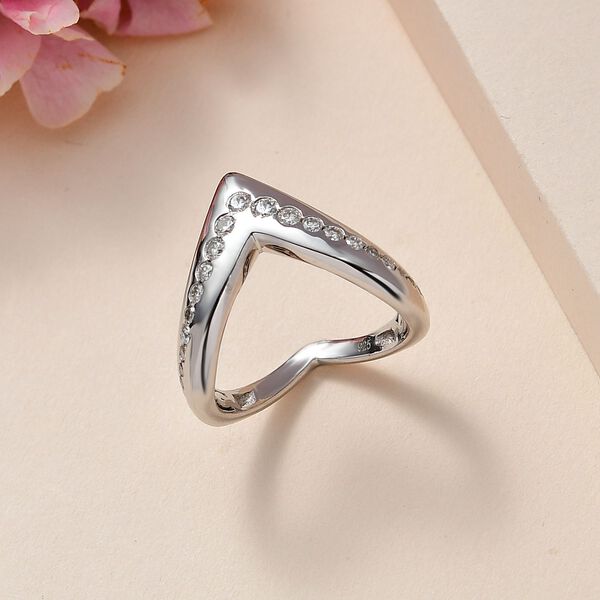 Moissanit Ring - 0,55 ct. image number 2