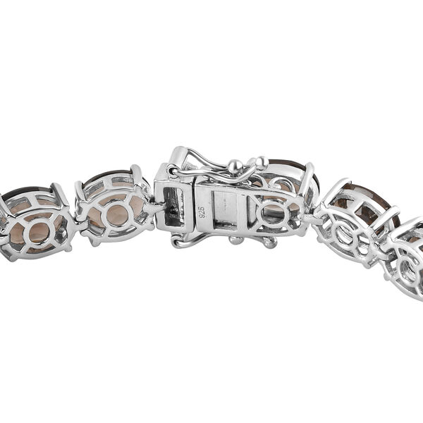 Rauchquarz Armband, ca. 19 cm, 925 Silber platiniert ca. 34.94 ct image number 3