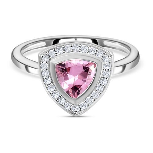 LUSTRO STELLA - rosa und weißer Zirkonia-Ring, 925 Silber  ca. 1,50 ct image number 0
