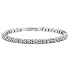 Zirkonia Armband ca. 19 cm Nickelfreies Messing rhodiniert 11.25 ct