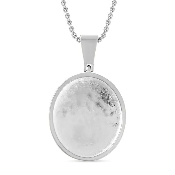 Lebensbaum-Anh&auml;nger wei&szlig;er Kristall mit Kette, silberfarben image number 5