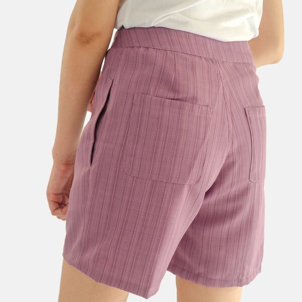 Unifarbene Shorts f&uuml;r Frauen, Gletschergrau, Violett, Gr&ouml;&szlig;e 38 image number 4