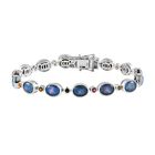 Boulder Opal Triplette, Mehrfarbig-Turmalin Armband ca. 20 cm 925 Silber rhodiniert ca. 15,12 ct.