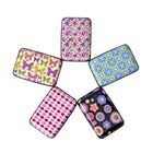 5er Set - RFID geschützte Aluminium-Kartenhüllen, 11x7 cm, gemustert Schmetterling