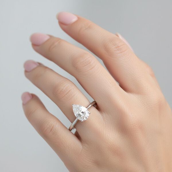 LUXURIANT IGI zertifizierter D/IF Labor Diamant Ring in 950 Platin - 1,02 ct. image number 1