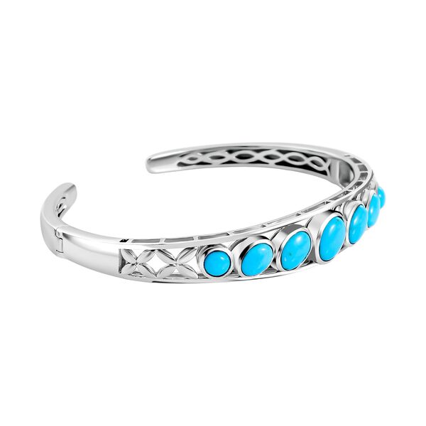 AA Amerikanischer nat&uuml;rlicher Sleeping Beauty T&uuml;rkis Armreif, 19 cm - 5,56 ct. image number 4