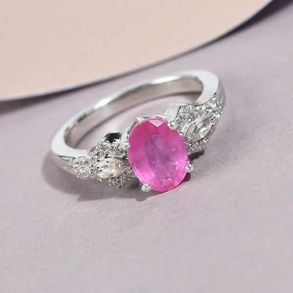 Premium Ilakaka Rosa Saphir und Zirkon-Ring - 2,24 ct. image number 2