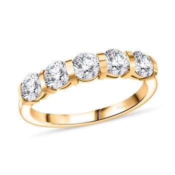 D'Joy Moissanit Schmuckset, 925 Silber vergoldet - 2,26 ct.