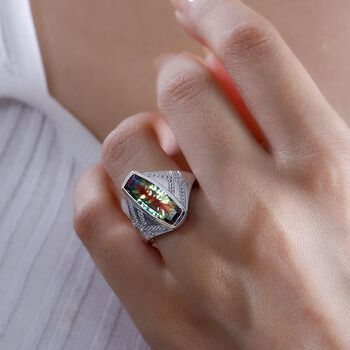 Nebel Quarz und Zirkon Ring - 5,74 ct.