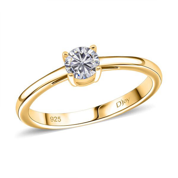 D'Joy GRA zertifiziertes Moissanit Schmuckset, 925 Silber vergoldet - 2 ct. image number 3