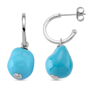 EverTrue Sleeping Beauty t&uuml;rkisfarbene Muschelkernperle Ohrringe