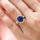 Ceylon Farbe Quarz und Zirkon-Ring, 925 Silber vergoldet  ca. 5,11 ct image number 2