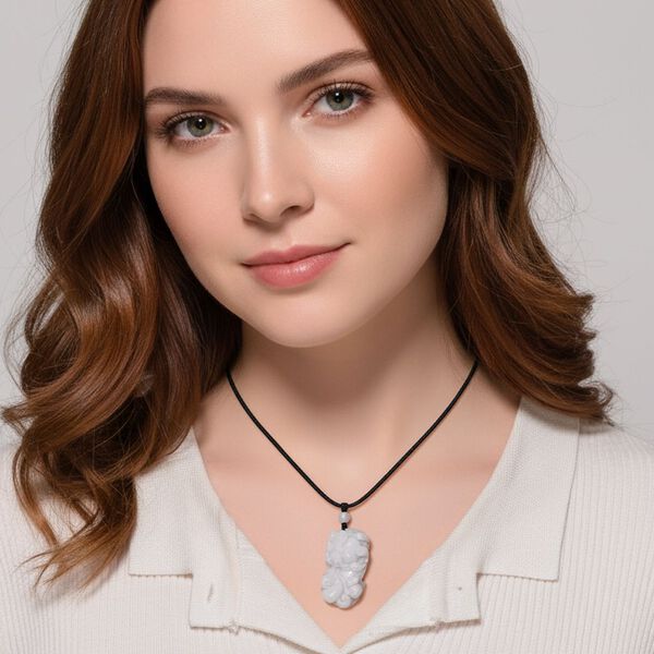 EXTREM SELTEN Nat&uuml;rliche Wei&szlig;e Jadeit Jade Halskette Flexibles cm ca. 125.00 ct image number 2