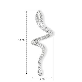 LUXURIANT DIAMOND - Lab Grown Diamant SI-GH Ohrringe 925 Silber Rhodiniert ca. 0,57 ct.