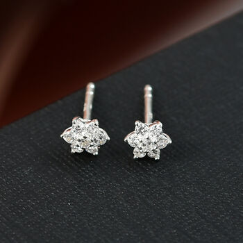 J Francis gefertigt mit SWAROVSKI Zirkonia Ohrringe 925 Silber