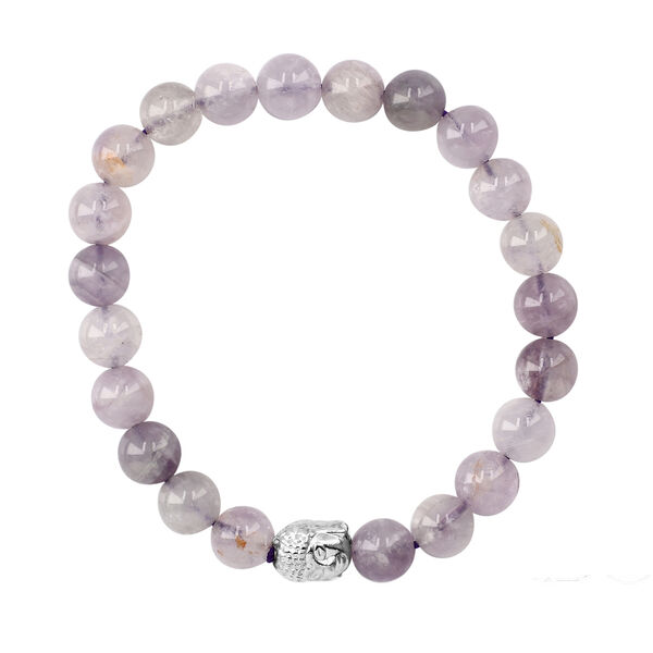 Printed silk scarves with seven chkara gem stone bracelet 100% Silk Size-50x170 cms, Amethyst Bracelet Bracelet Bracelet Size: 63.5 (Dia.) Cm image number 10