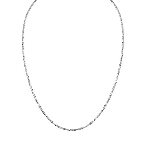 Kette, 60cm, 925 Silber rhodiniert
