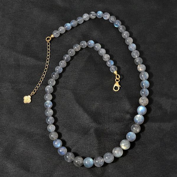 Labradorit Halskette, 45 cm - 190 ct. image number 6