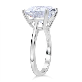 LUXURIANT DIAMOND - Lab Grown Diamant (12.5 mm) VS-EF IGI zertifiziert Ring 950 Platin (Gr&ouml;&szlig;e 18.00) (10-15 Werktage Lieferzeit) ca. 7.50 ct