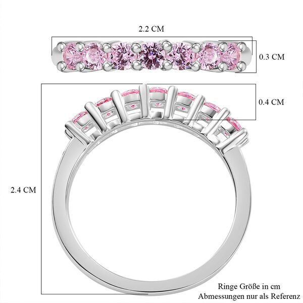 J Francis gefertigt mit SWAROVSKI- Rosa Swarovski Zirkonia Ring image number 7