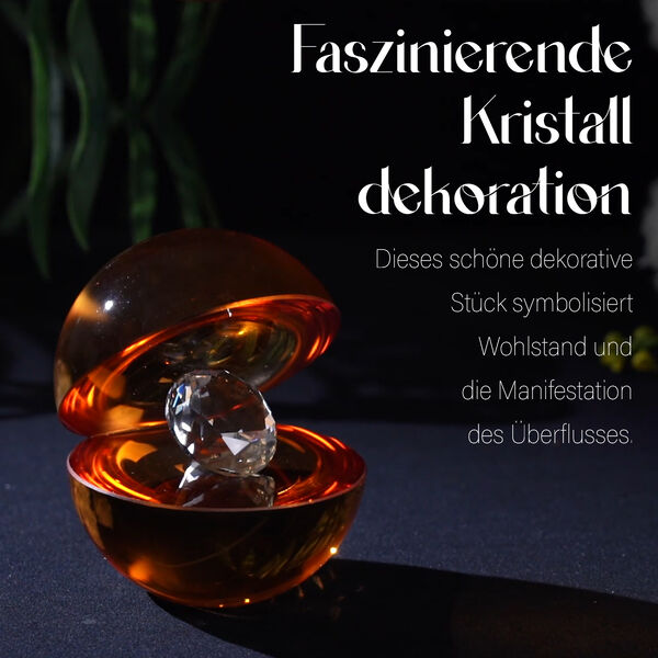 Dekoratives Glanzlicht mit Kristallkugel in Orange image number 4