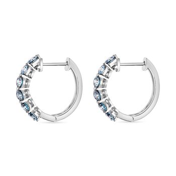 Lab Grown Diamant VS Ohrringe 925 Silber platiniert ca. 2,16 ct.