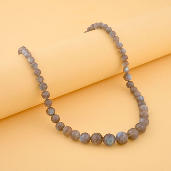 Runde Labradorit-Halskette image number 2