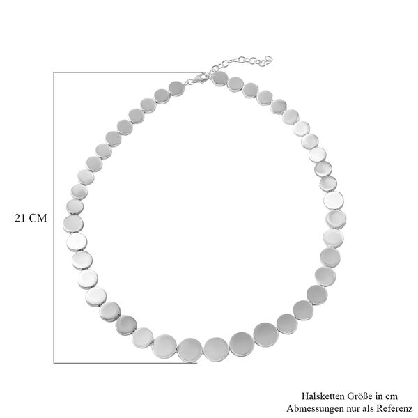 Scheiben-Halskette in 925 Silber, 50cm image number 5