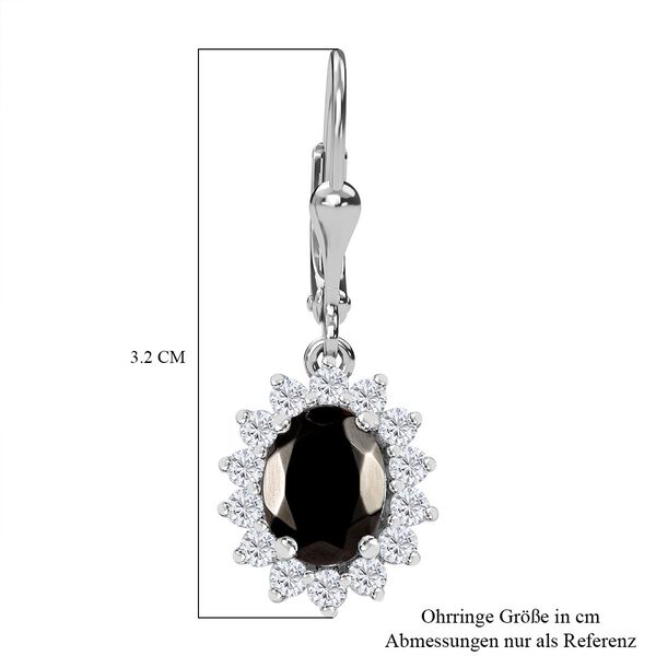 Elite Shungit und Zirkon Ohrhänger - 2,93 ct. image number 7