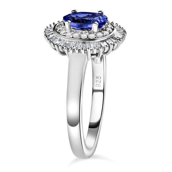 AA Tansanit und Diamant-Ring - 1,02 ct. image number 5