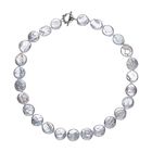 Weiße Keshi Perlen-Halskette in Silber, 50 cm, 225,00 ct. image number 0