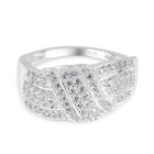Weißer Zirkonia Ring 925 Silber (Größe 16.00) ca. 0,98 ct