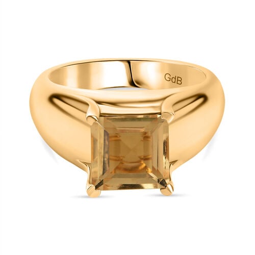 Citrin Ring, Messing, (Größe 21.00) ca. 2.35 ct image number 0