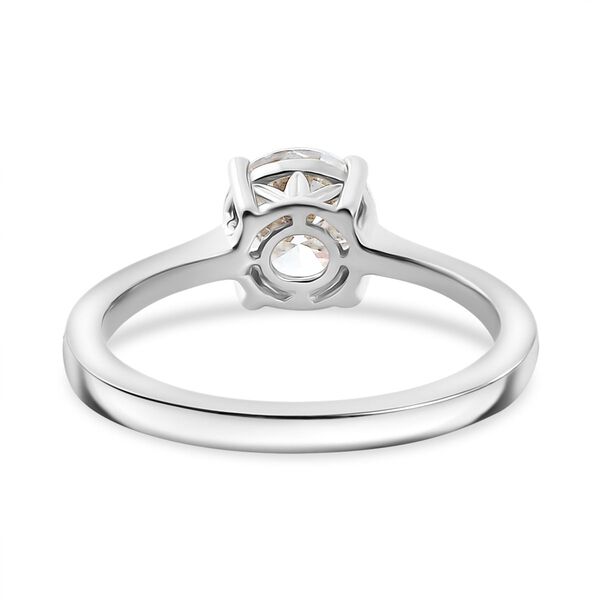 Moissanit Ring, 925 Silber platiniert - 1,18 ct. image number 7