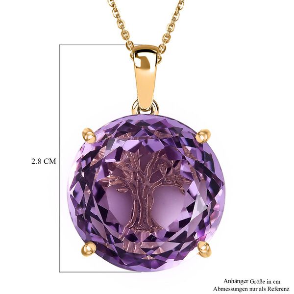 Rose De France Amethyst Anhänger mit 50cm Kette - 15,50 ct. image number 5