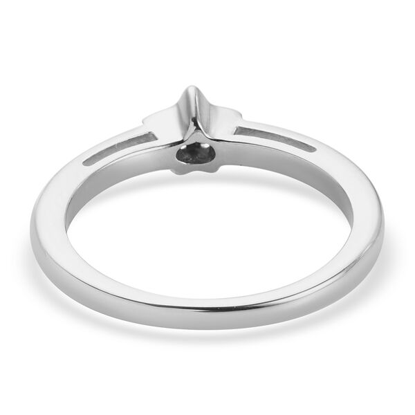 Diamant Ring 925 Silber Platin-Überzug image number 6