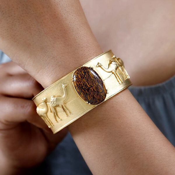 Skript Stein Armreif mit Kamelmotiven, 19 cm - 32,63 ct. image number 3